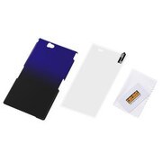 RT-SOL24C5/BV [Xperia Z Ultra用 グラデーション・シェル ブラック/バイオレット]