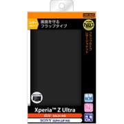 RT-SOL24LC1/B [Xperia Z Ultra用 フラップタイプ・レザージャケット 合皮 ブラック]