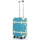 クロコ型押しユーラシアトランク 旅行日数目安：1～2泊 26L TSAロック搭載 アクアブルー C8215T-47