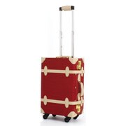 クロコ型押しユーラシアトランク 旅行日数目安:1~2泊 26L TSAロック搭載 レッド C8215T-47