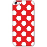 ip5c-70031 [iPhone 5c用 70031 ドット柄 赤白]