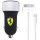 FERRARI DC2.1A充電USBアダプターwith iphone5&4sケーブル ブラック FERUCC2UAP BL