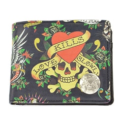 エドハーディーバック Ed Hardy Unisex Black/Black Geisha Tatoo Print Nylon