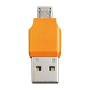 microSDカード用リーダー・ライター オレンジ IS-ADP/O