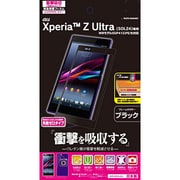 JN516SOL24 [Xperia Z Ultra SOL24用 液晶保護フィルム 衝撃吸収 失敗ゼロ ブラック枠]