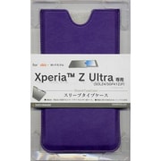 0586SOL24 [Xperia Z Ultra SOL24用 スリーブケース レザー調 合皮 パープル]