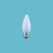 白熱電球 シャンデリア球 E26口金 110V 25W形 37mm径 ホワイト C37E26110V25WW