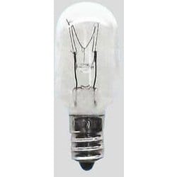 白熱電球 パイロットランプ E12口金 220V 10W形 20mm径 ナツメタイプ クリア T20E12220V10WC