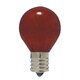 白熱電球 ミニランプ E17口金 100～110V 25W形 35mm径 耐熱透明染 レッド S35E17100110V25WR 耐熱