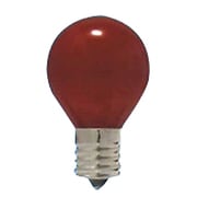 白熱電球 ミニランプ E17口金 100~110V 25W形 35mm径 耐熱透明染 レッド S35E17100110V25WR 耐熱