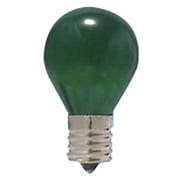 白熱電球 ミニランプ E17口金 100~110V 25W形 35mm径 耐熱透明染 グリーン S35E17100110V25WG 耐熱