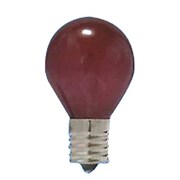 白熱電球 ミニランプ E17口金 100~110V 25W形 35mm径 耐熱透明染 ピンク S35E17100110V25WP 耐熱