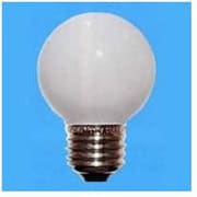 白熱電球 ボールランプ E26口金 220V 25W形 50mm径 ホワイト 220V用 G50E26220V25WW