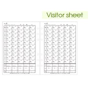 クラブダイアリー用リフィル ビジターシート(Visitor sheet) CD-LFVS