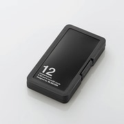 メモリカードケース インデックスカード付き SD6枚+microSD6枚収納 ブラック CMC-SDCPP12BK