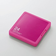 メモリカードケース インデックスカード付き SD12枚+microSD12枚収納 ピンク CMC-SDCPP24PN