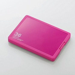メモリカードケース インデックスカード付き SD18枚＋microSD18枚収納 ピンク CMC-SDCPP36PN