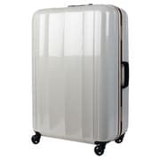 プレミアムハードケース 旅行日数目安：1週間以上 90L TSAロック搭載 ラフカーボンホワイトゴールド 6702-70
