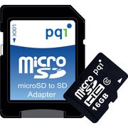 microSDHCカード CLASS10 SDアダプター付 16GB BMRSDH10-16GY