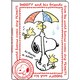 P-11724 [2014年度版 B6マンスリー手帳 SNOOPY/クレヨン 雨の日]