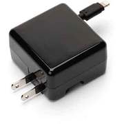 Lightning AC充電器+USBポート(巻取り式) ブラック PG-MFILGAC18BK