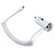 microUSB+USBポート付DC充電器ホワイト PG-2DCMU04WH