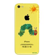 iP5C はらぺこあおむしケース あおむしとたいよう [iPhone 5c専用ケース]