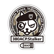 Doodleステッカーアーミー猫･大 STL001