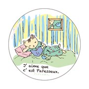 Doodleステッカーにゃこみダラダラ･大 STL026