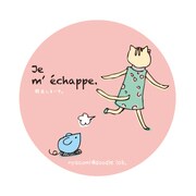 Doodleステッカーにゃこみ脱走･大 STL030