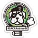 Doodleステッカーアーミー犬･小 STS001