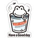 DoodleステッカーCOPFROG･小 STS004