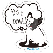 Doodleステッカー吹き出し犬 STS006