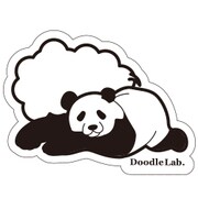 Doodleステッカー吹き出しパンダ STS022