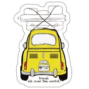Doodleステッカー黄色い車 STS029