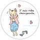 Doodleステッカーにゃこみ着替え･小 STS035