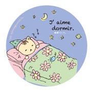 Doodleステッカーにゃこみ睡眠･小 STS037