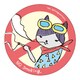 Doodleステッカーにゃこみ禁煙･小 STS039