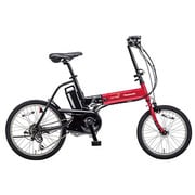 折りたたみ電動アシスト自転車 オフタイム 前18/後20型 外装7段変速 レッド×ブラック BE-ENW076R2