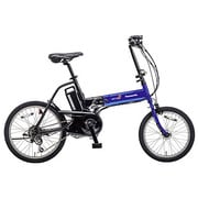 折りたたみ電動アシスト自転車 オフタイム 前18/後20型 外装7段変速 フェニックスブルー×ブラック BE-ENW076V