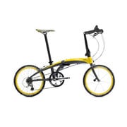 折りたたみ自転車 Verge（ヴァージュ） X30h 20型 外装30段変速 グレー/イエロー 14VRX3GYYE