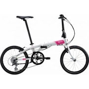 折りたたみ自転車 Link(リンク) N8 20型 外装8段変速 ホワイト/ピンク 13LIN8WHPI