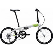 折りたたみ自転車 Link(リンク) N8 20型 外装8段変速 ホワイト/グリーン 14LIN8WHGR