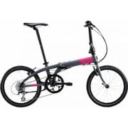折りたたみ自転車 Link(リンク) N8 20型 外装8段変速 グレー/ピンク 14LIN8GYPI
