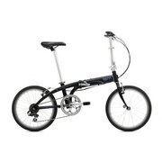 折りたたみ自転車 Link(リンク) C7 20型 外装7段変速 ブラック/ブルー 14LIC7BKBL