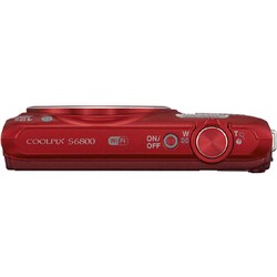 美品 NIKON COOLPIX S6800 コンパクトデジタルカメラ レッド Nikon Coolpix S6800 (Red) 16-megapixel digital camera with