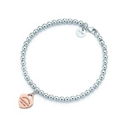 TIFFANY RTT ビーズ ブレスレット 7in SS/RUBEDO 30872541