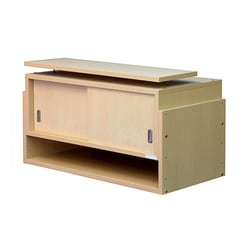 86-44N [耐震収納上置じしん作くん 幅86cm×奥行44cm ナチュラル]