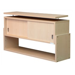 106-29N [耐震収納上置じしん作くん 幅106cm×奥行29cm ナチュラル]