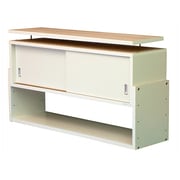 106-29W [耐震収納上置じしん作くん 幅106cm×奥行29cm ホワイト]